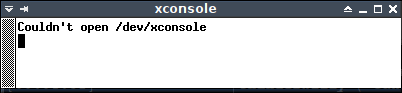 Grafik: Screenshot: xconsole